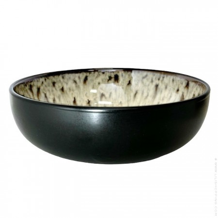 Mirha black and pearl jasper bowl
