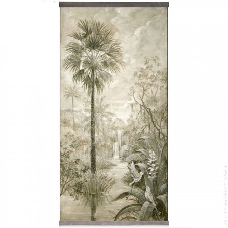 Tropical waterfall wall decor