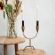 Brass hand forged candle holder