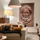 Décor mural Berbère au turban 120 x 180 cm