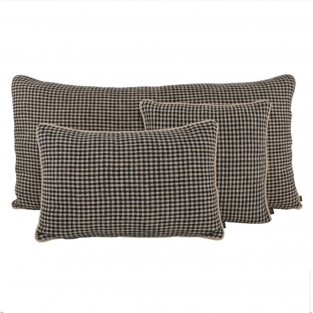 Piana charcoal rectangular cushion with inner