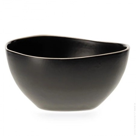 Coria black salad bowl