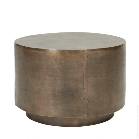 Antic brass Rota side table