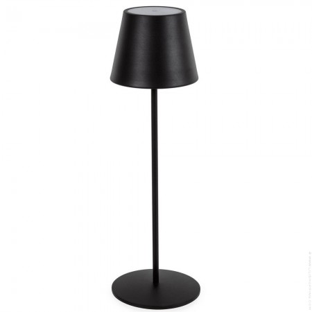 Lampe de table LED sans fil rechargeable Fogo noir