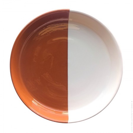 White and terracotta bowl