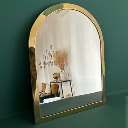 Miroir laiton porte S 23 cm