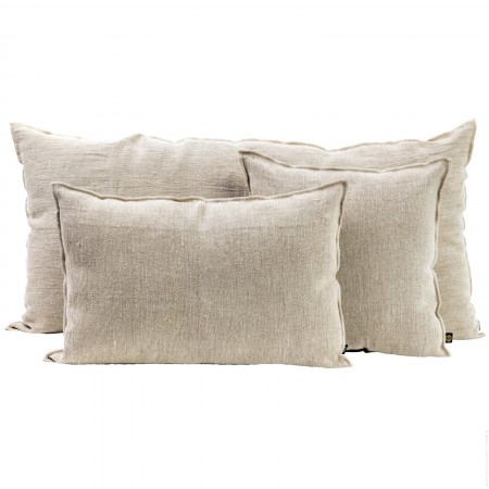 Housse de coussin Chennai naturel maxi + intérieur