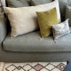 Housse de coussin Chennai naturel maxi + intérieur