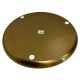 Brown 35 cm enamelled round tray