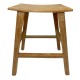 Tabouret de bar 65 cm en teck recyclé
