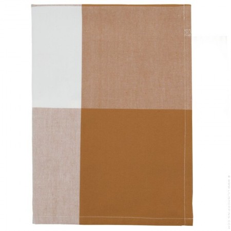 Toffee stripped kitchen towel