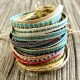 Bracelet Argentinas beige vert rose