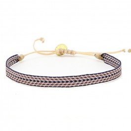 Bracelet Argentinas bleu beige cuivre