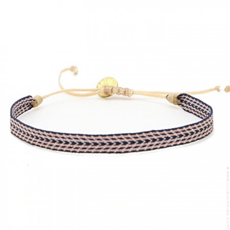 Bracelet Argentinas bleu beige cuivre