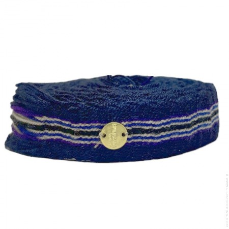 Ceinture à franges kaki beige noir