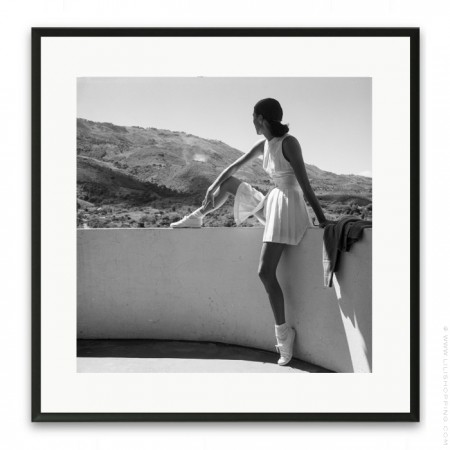 Black and white Riviera framed poster