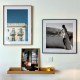 Black and white The Tennis Player framed poster
