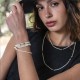 Bracelet 6 tours Catalina vanille
