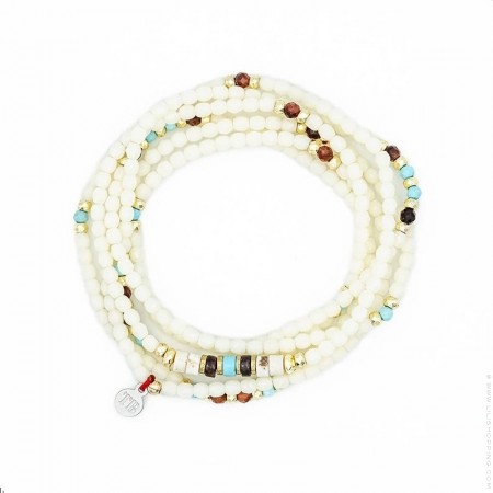 6 turn Catalina vanilla bracelet