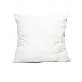 Garniture de coussin 100 % plume carré 45 x 45 cm