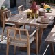 Table en teck massif Babylone 200 cm