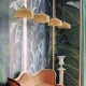 Suspension Parasol 30 cm franges dorées