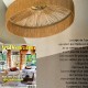 Suspension Parasol 30 cm franges dorées