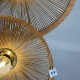 Suspension Parasol 70 cm franges dorées