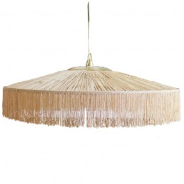 Suspension Parasol 100 cm franges dorées