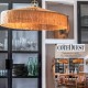 Pendant lamp Parasol 70 cm golden fringes