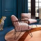 Pendant lamp Parasol 70 cm golden fringes