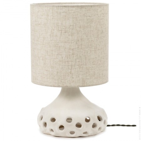 Lampe de table Catherine blanc