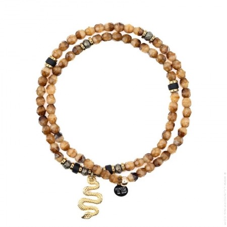 Baghera black matt necklace