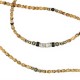 Bracelet 6 tours Python caramel