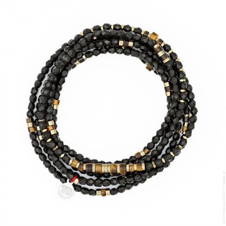 6 turn Python caramel  bracelet