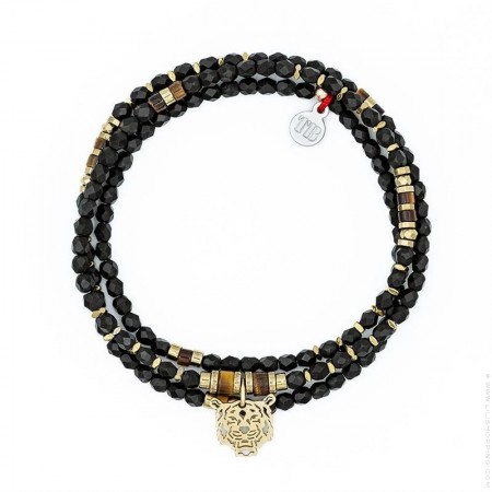 3 turn brown Rocky bracelet
