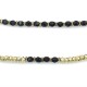 Bracelet 6 tours Caroline jaune neon