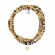 Bracelet 3 tours Ana caramel