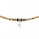 Bracelet 3 tours Ana caramel
