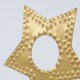 Golden star candle ring (set of 3)
