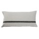 Coussin BARY moka en lin à chevrons