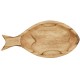 Round wooden plate