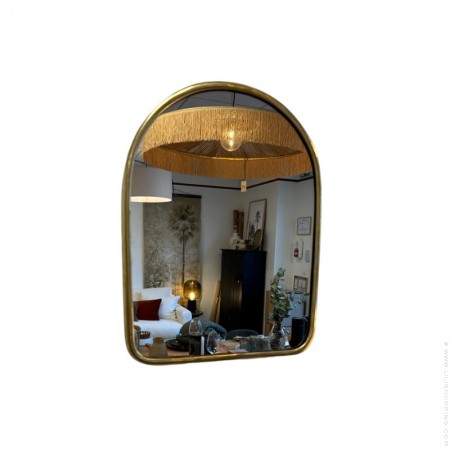 19 cm door brass mirror