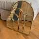18 cm door brass mirror