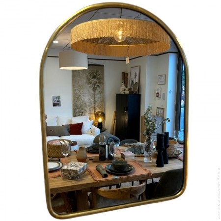 Miroir laiton porte XL 41 cm