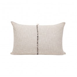 Coussin Espresso en coton flammé