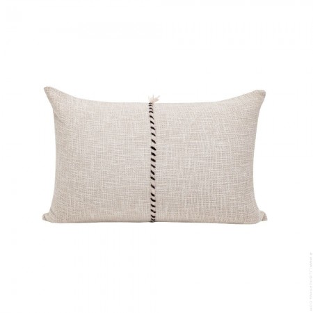 Coussin Espresso en coton flammé