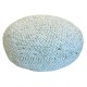 Medium woolen beige beanbag chair 
