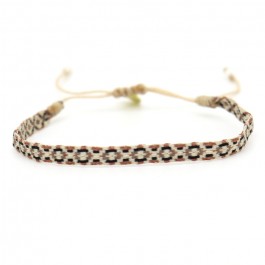Bracelet Argentinas beige et brun