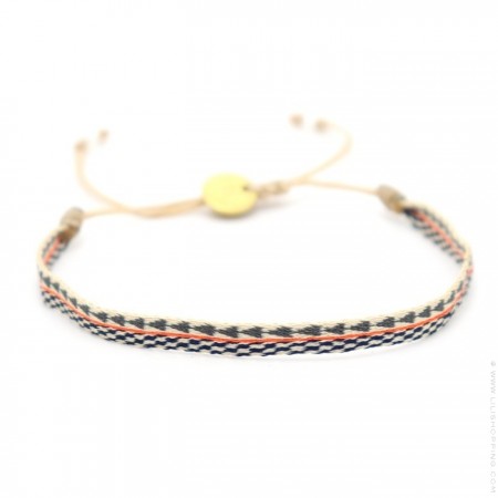 Bracelet Argentinas noir beige orange
